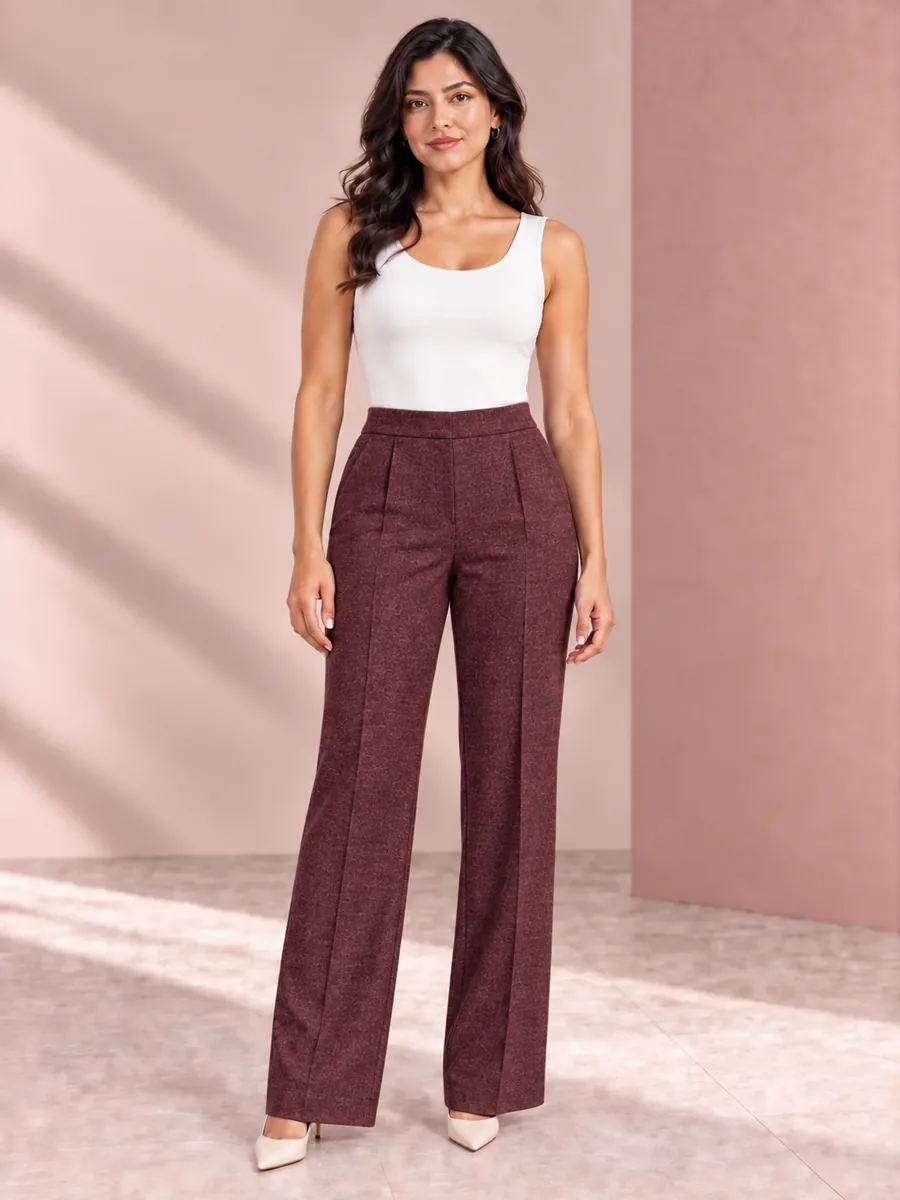 Pantalón Torino en borgoña, editorial Trazo 02