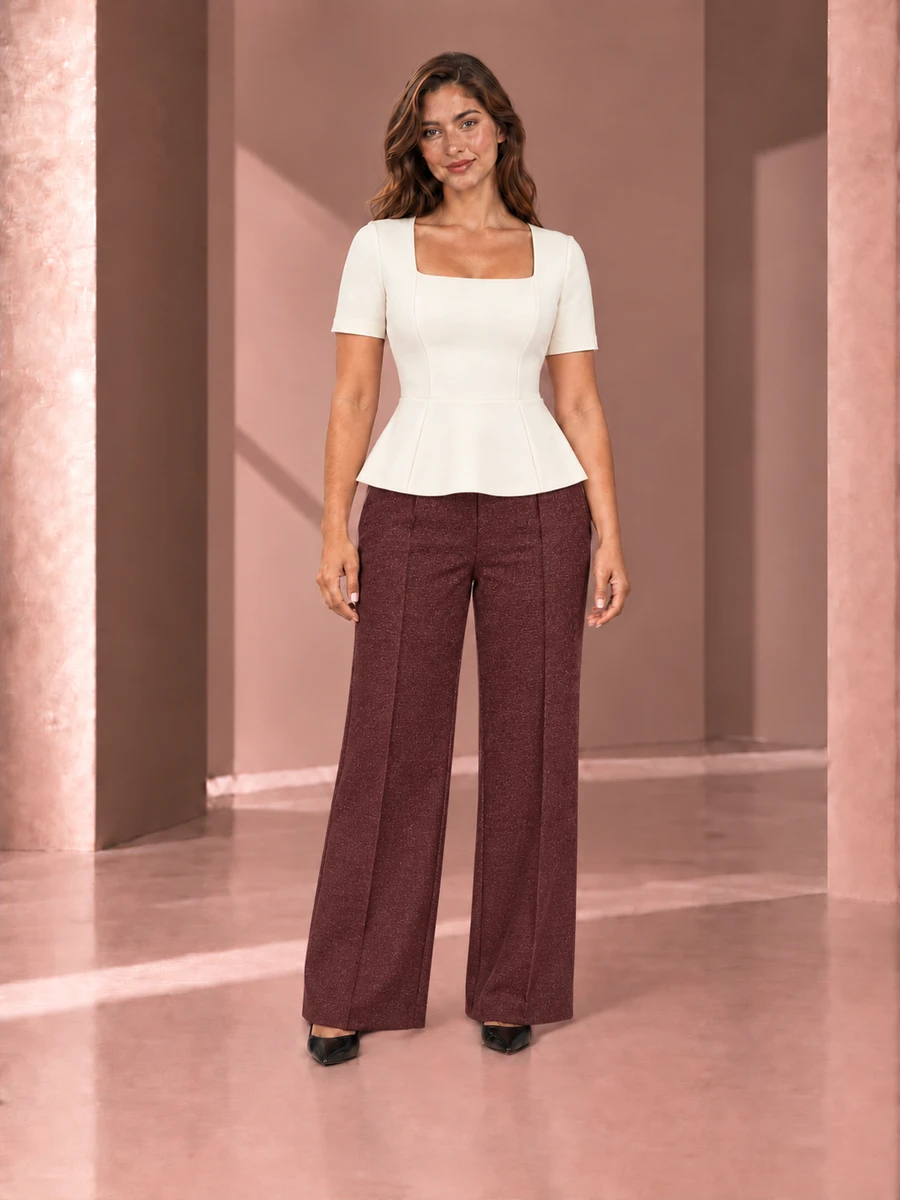 Pantalón Torino · Borgoña
