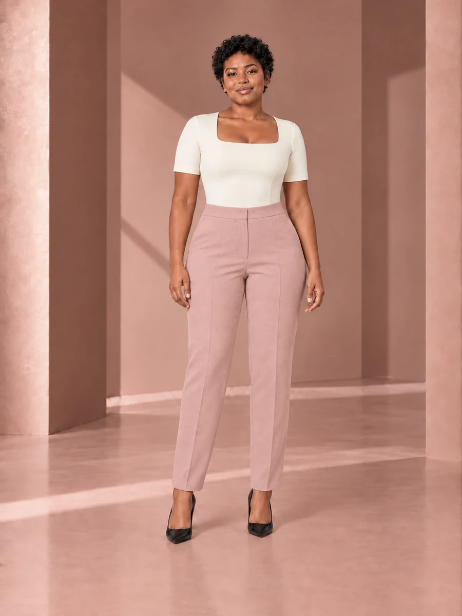Pantalón Milano · Rosa humo