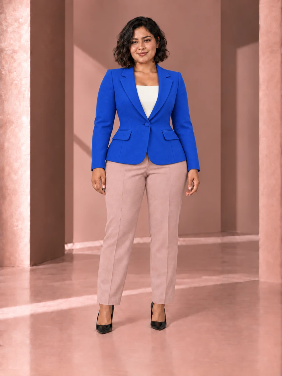 Blazer Siena · Azul cobalto