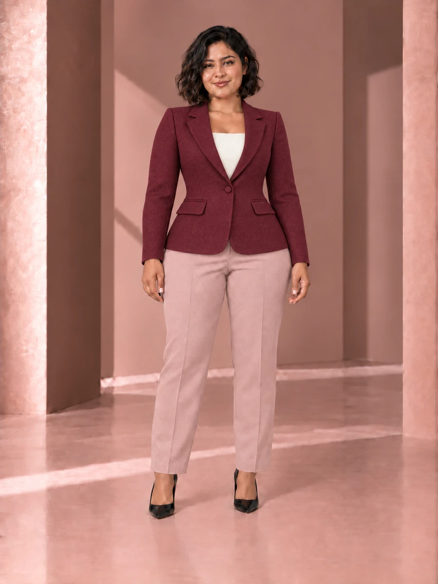 Blazer Siena · Borgoña profundo